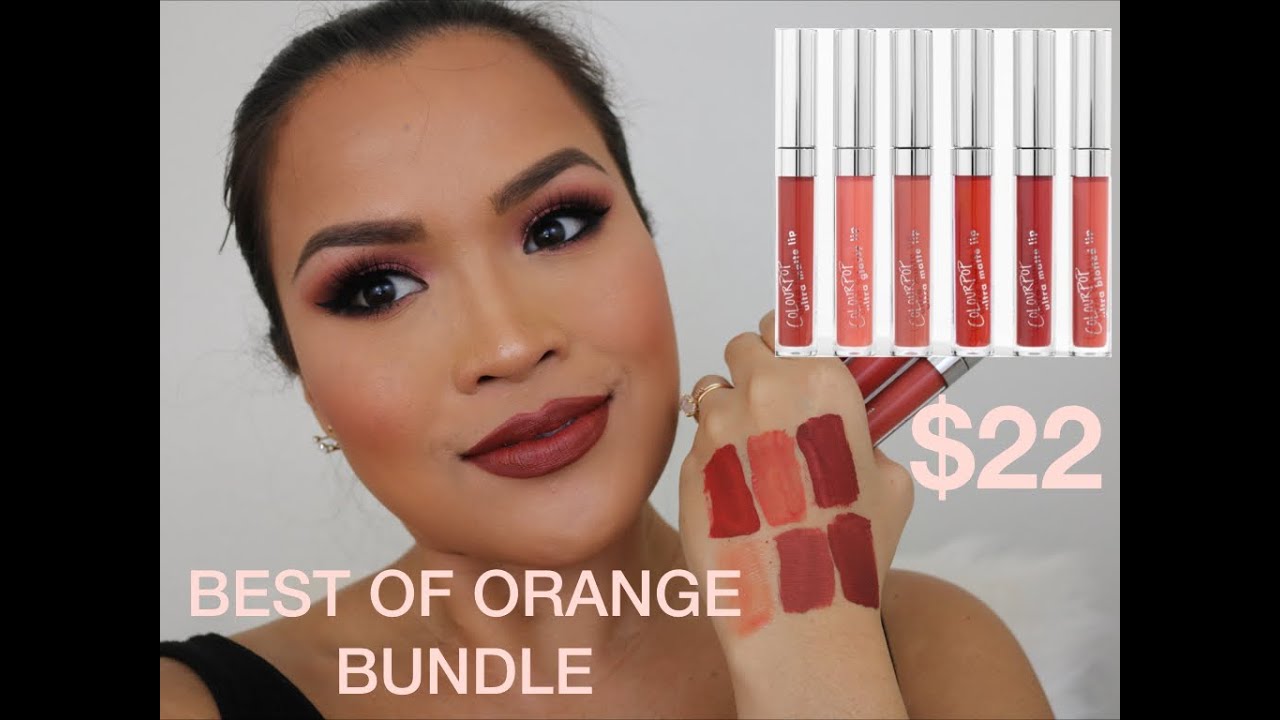COLOURPOP BEST OF ORANGE BUNDLE $22!!!