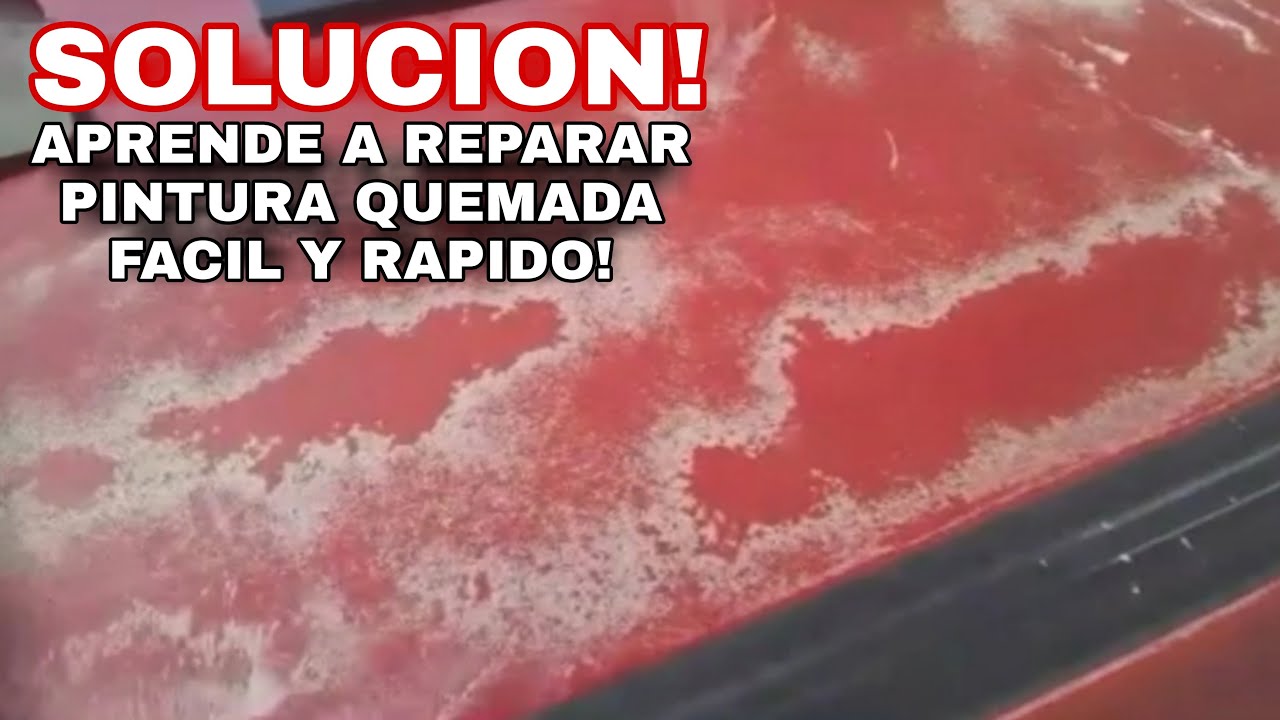 COMO REPARAR PINTURA QUEMADA POR EL SOL