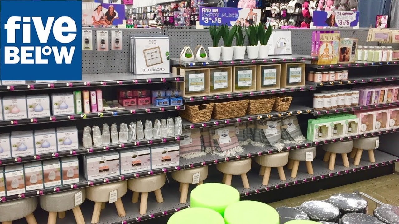 FIVE BELOW SPRING HOME DECOR ROOM DECORATIONS SHOP WITH ME SHOPPING STORE WALK THROUGH 4K