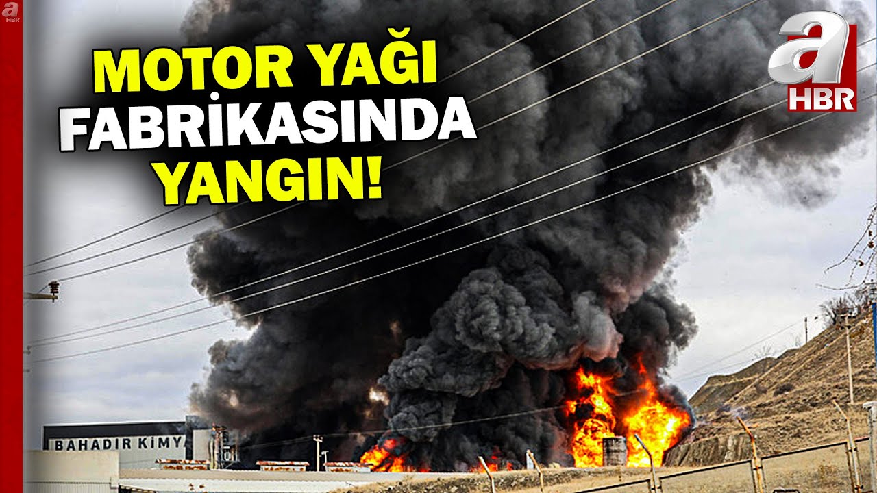 Kırıkkale'de motor yağı fabrikasında yangın! | A Haber