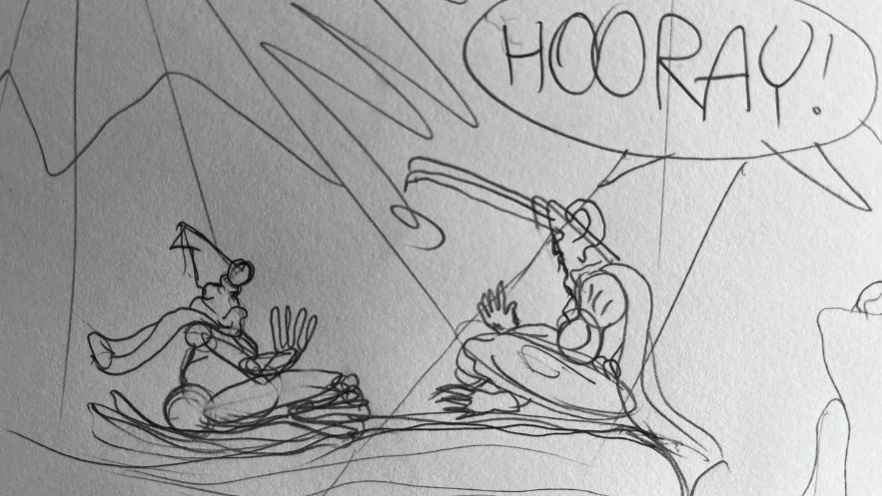 ThePutridEye is drawing comic book page 27 of the 3rd episode of ThePutridEye live