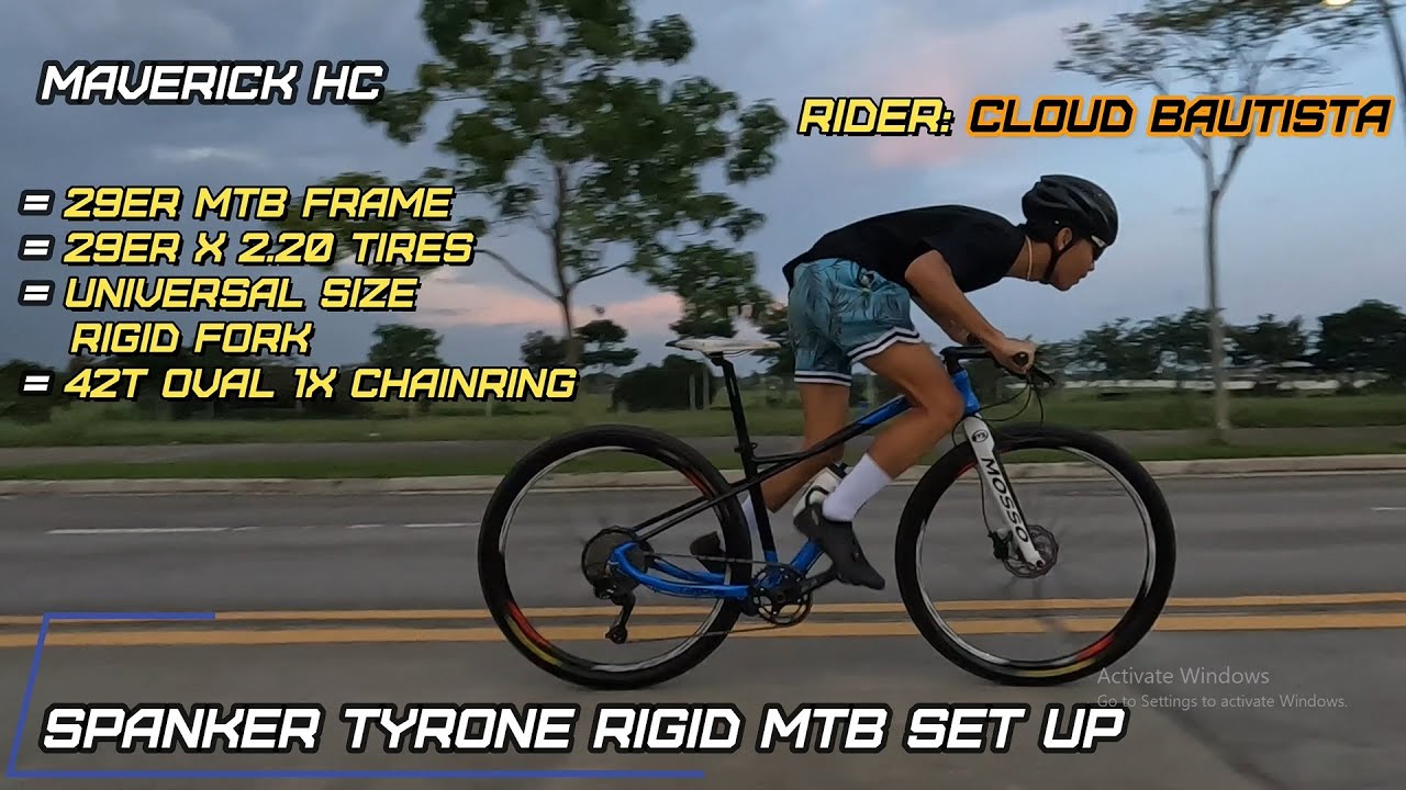42T Oval 1x Narrow Wide Chainring sa SPANKER TYRONE Rigid MTB ni Cloud Bautista