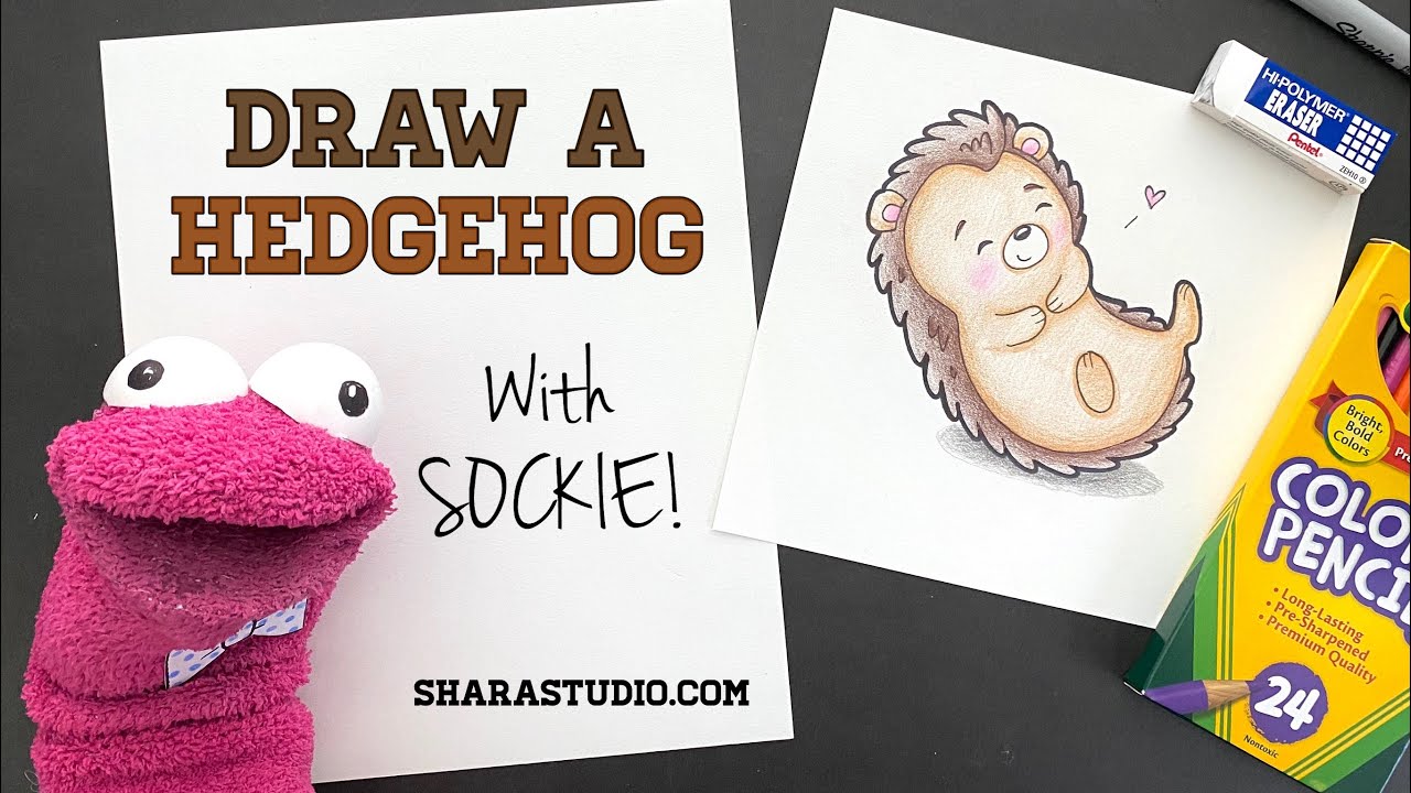 Draw a hedgehog with Sockie