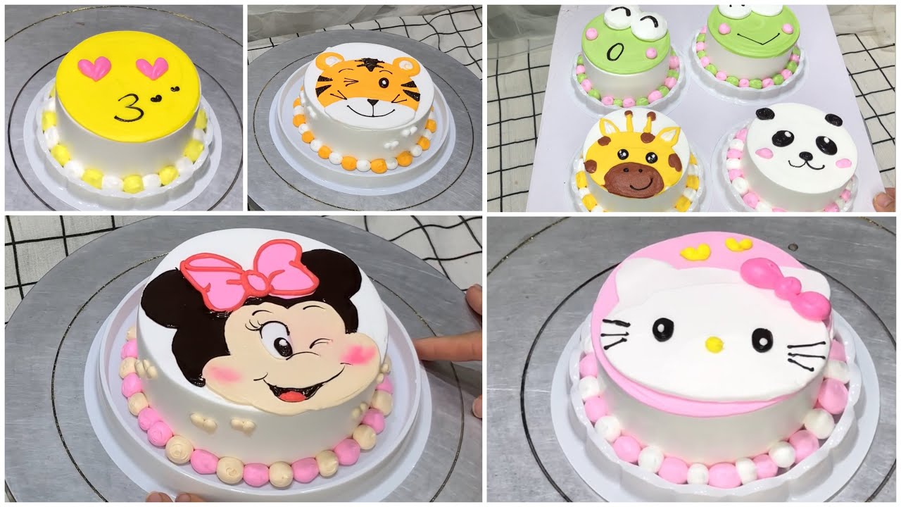 Cách làm bánh kem chuột Mickey và Mèo Hello kitty - How to make Mickey and Hello kitty ransom cake