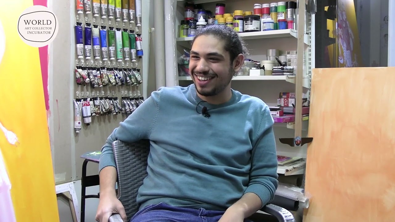 Mounir Hafi visits Tamim Metlej's new studio