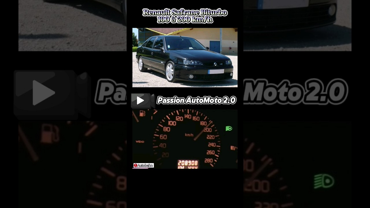 Renault safrane biturbo acceleration #renault #renaultsafranebiturbo