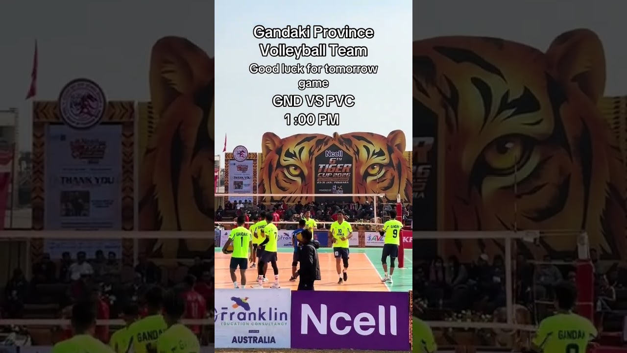 Ready hai sathi haru voli ko lagi Koko aatur hunxa final herna Lai🏐❤️🐯