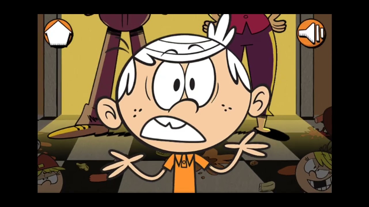 the loud house linc ln charge food fight / gameplay 5