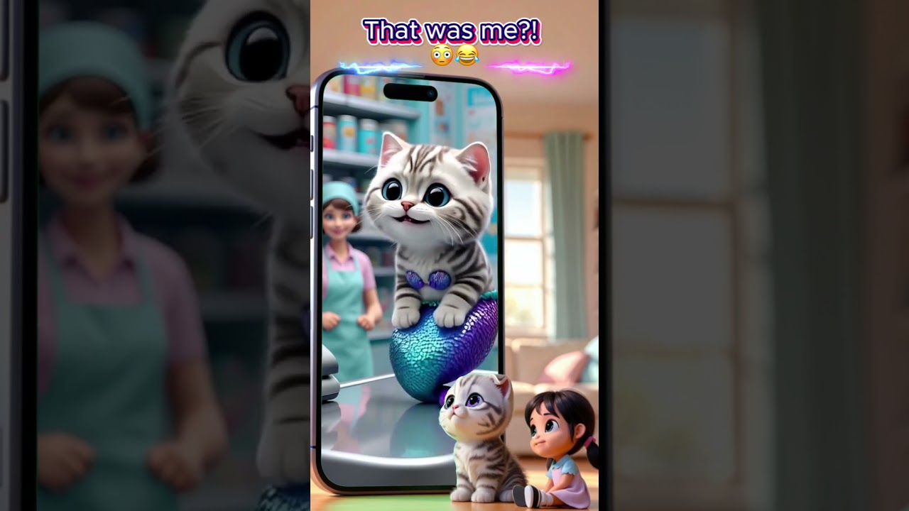 Cat in Mermaid Dress &ndash; Whiskers&rsquo; Magical Friendship Story