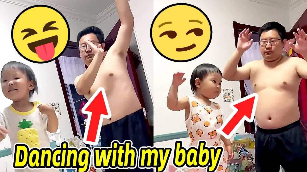 陪寶寶眺親子舞  #父女日常 #男人帶娃系列 #爹帶娃系列 #baby