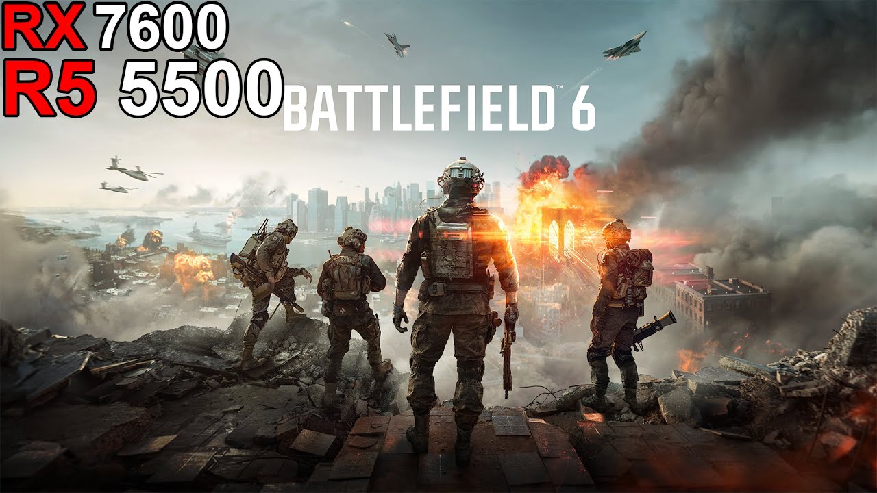 Battlefield 6 Beta - RX 7600  Ryzen 5 5500