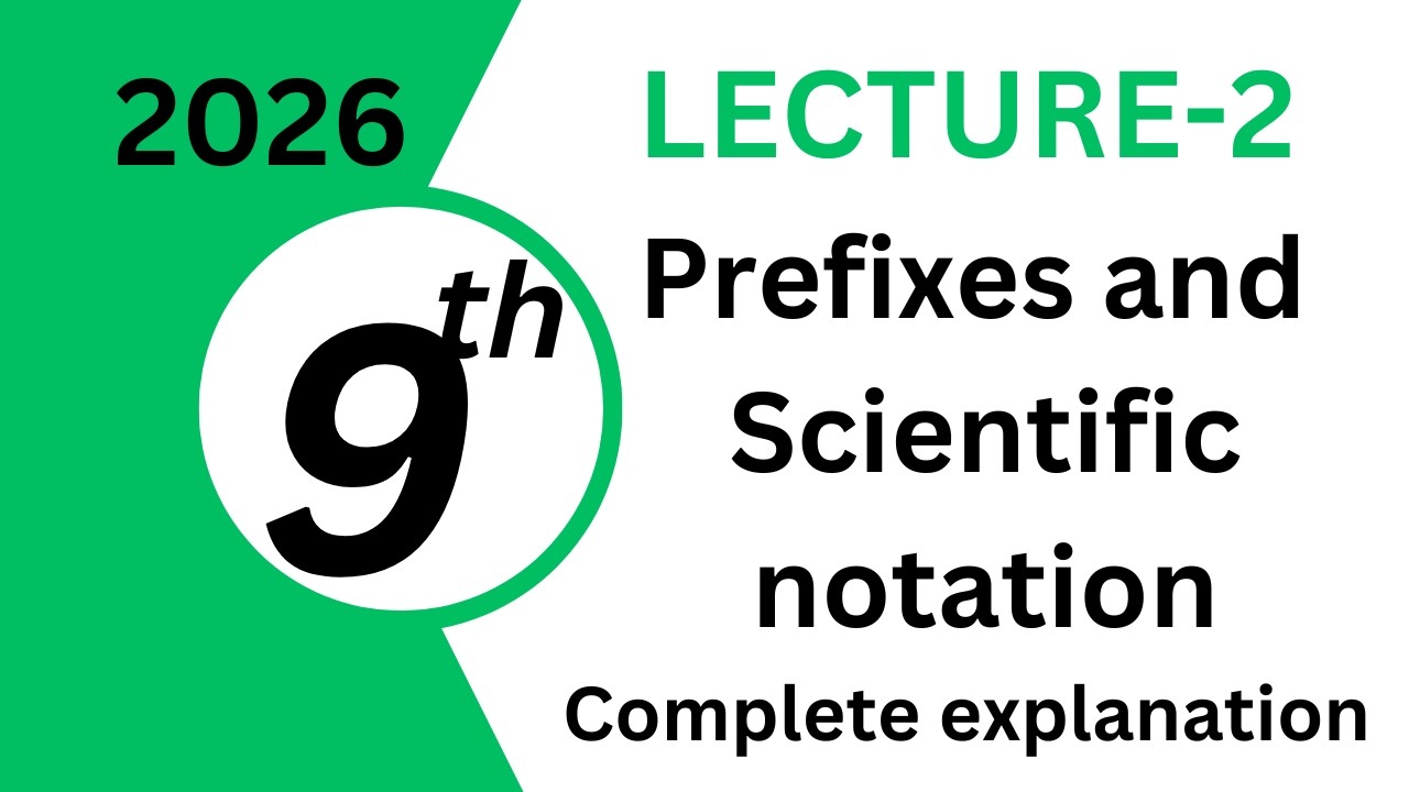 Prefixes and scientific notation | Lecture 2  |9th Physics | 2026 |Study Stream by Mubashir Rafique