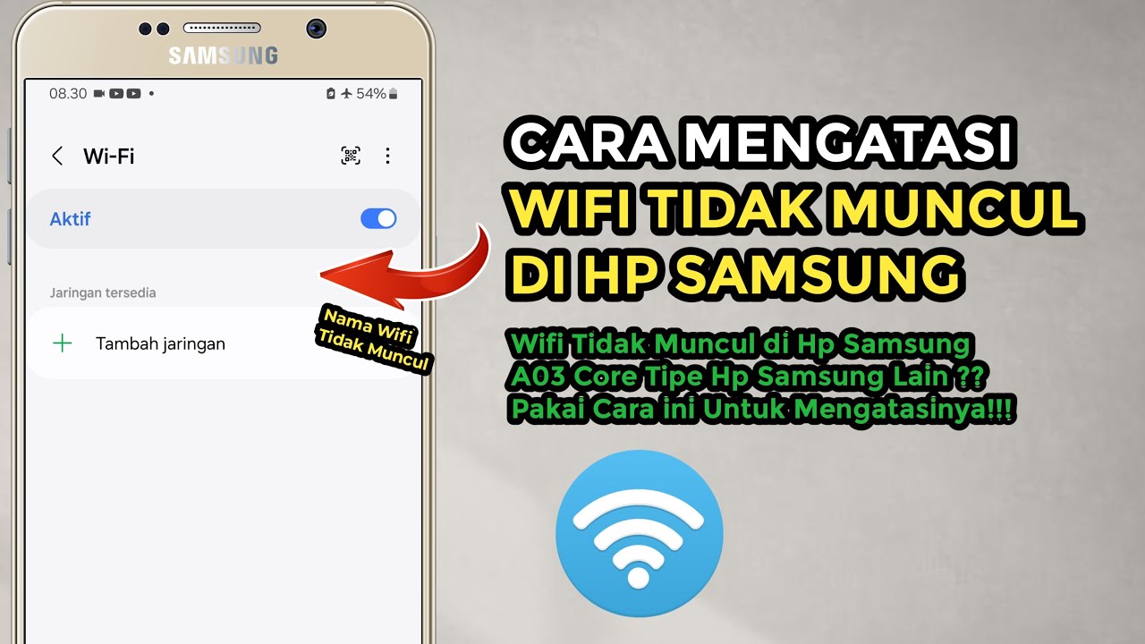 Cara Mengatasi WiFi Tidak Muncul di Hp Samsung Galaxy a03 Core | WiFi Tidak Muncul di Hp