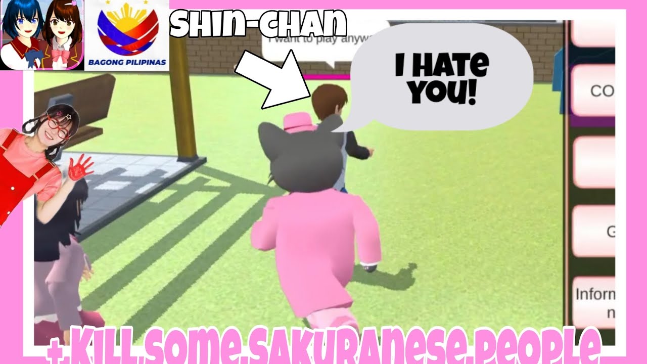 (FULL CLIP) Cat Butler hates Shin-chan at all 😭 - Sakura School Simulator S2