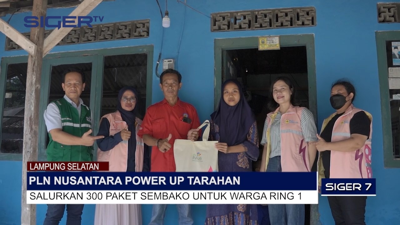 PLN NUSANTARA POWER UP TARAHAN SALURKAN 300 PAKET SEMBAKO UNTUK WARGA RING 1