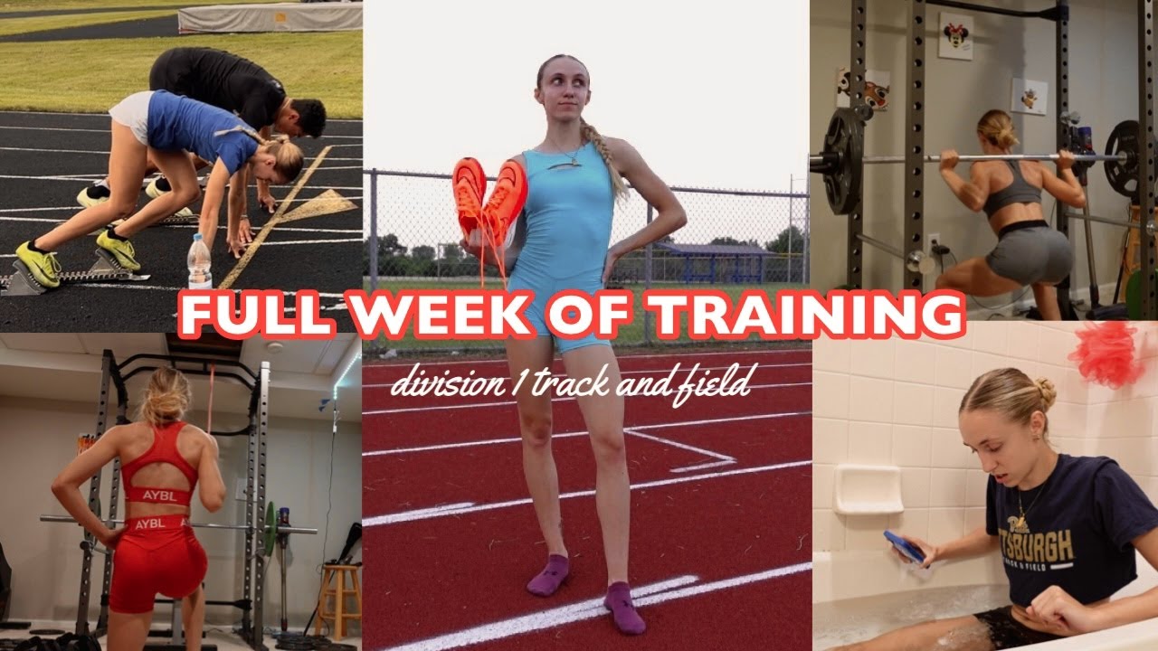 FULL WEEK OF TRAINING W A D1 ATHLETE // summer training vlog, hurdles, lift, plyometrics, hills