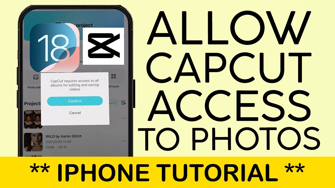 How to Allow Capcut Access to Photos on iPhone 2025