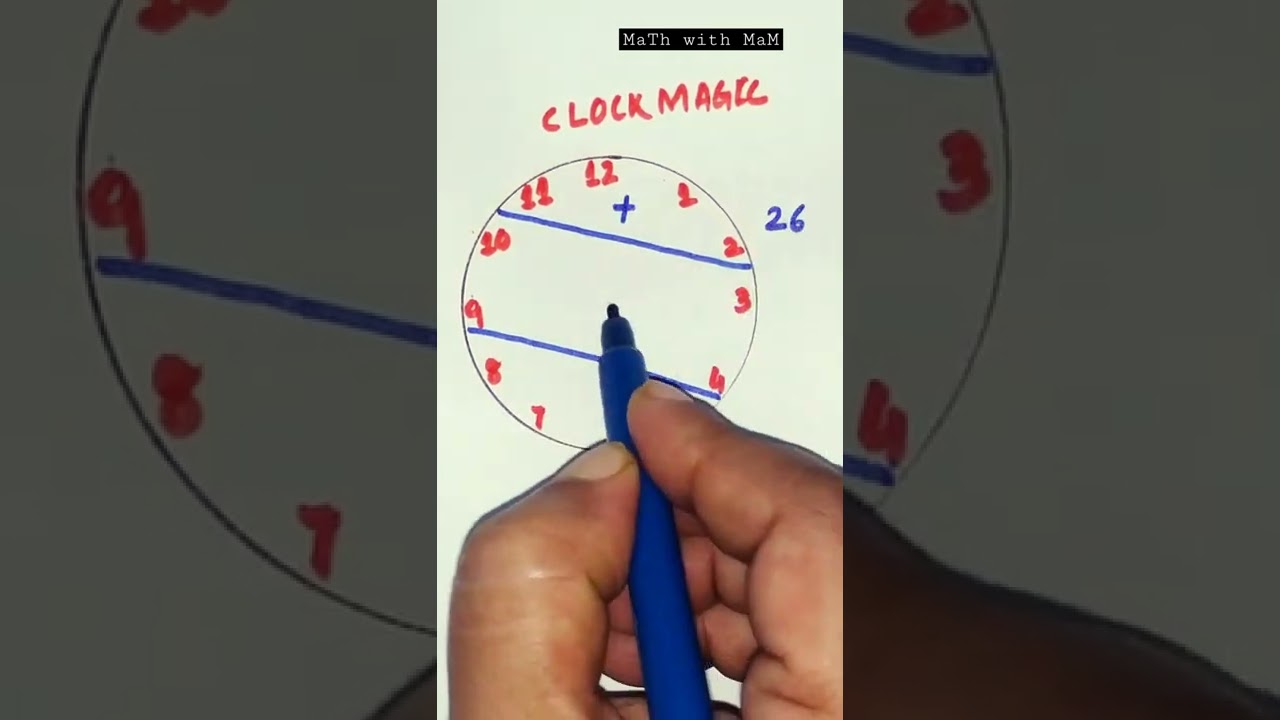 Clock magic #mathshorts #youtubeshorts
