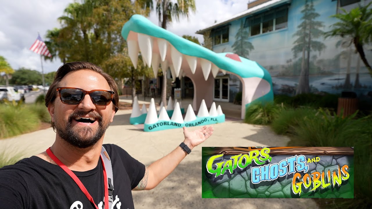 Хэллоуин в Gatorland Orlando! | Посещаем фильм ужасов и спасаем мир с Corn Hole