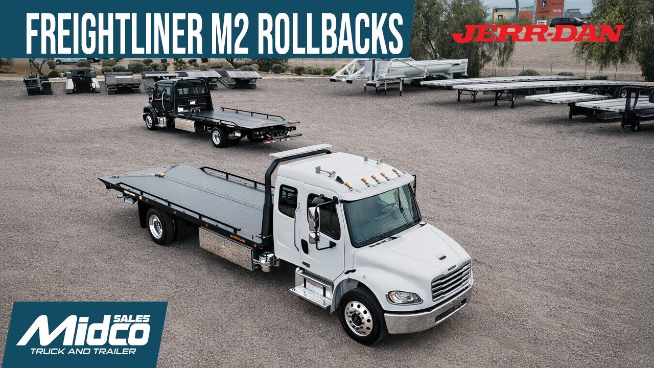 Эвакуаторы Freightliner M2 106 Plus Rollback 2026 | Обход и технические характеристики Jerr-Dan 2...