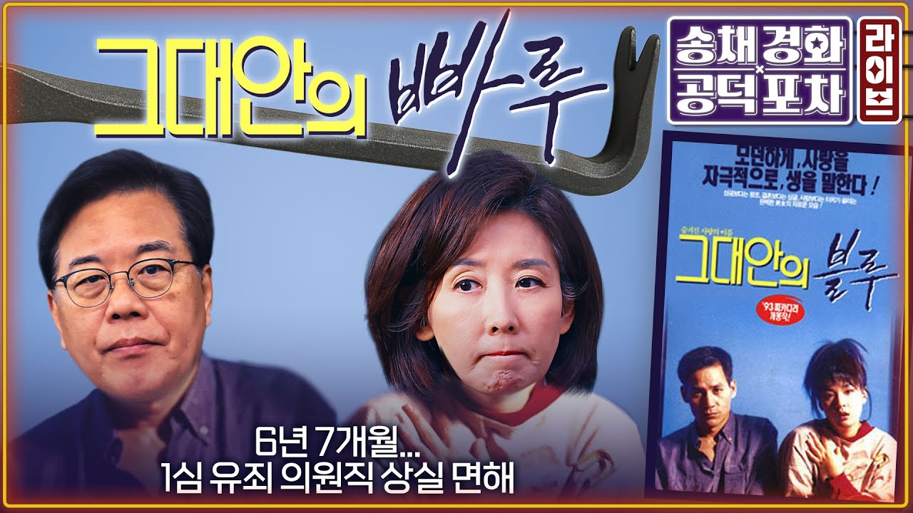 나경원 &lsquo;빠루 판결&rsquo; 1심 유죄&hellip;의원직 상실은 면해, 왜?/감치 선고 받은 김용현 변호사, 이진관 판사에 욕설 논란/박성태X장성철 [송채경화의 공덕포차 251120]