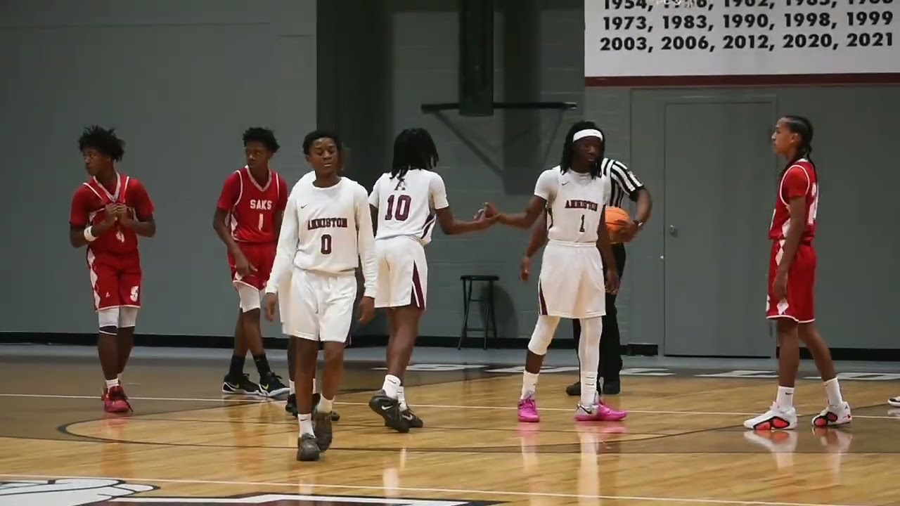 Middle School Calhoun County Tournament | Anniston vs Saks | Anniston Wins by 40 #QuezShotit 