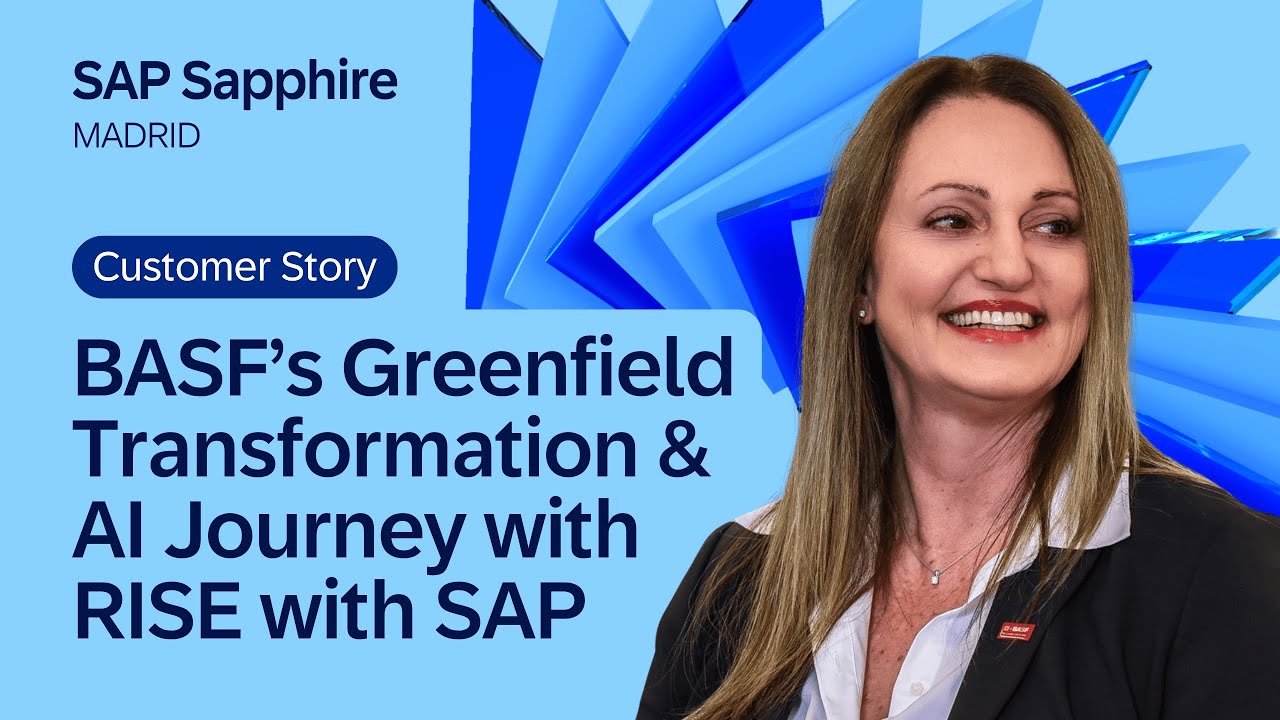 BASF’s Greenfield Transformation & AI Journey with RISE with SAP | SAP Sapphire Madrid 2025