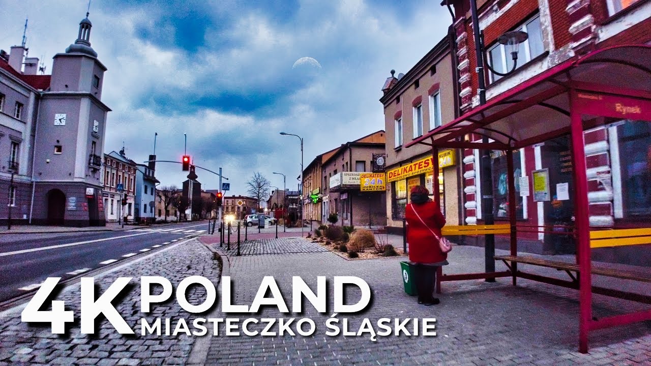 Strong Wind Alert. Walking in Miasteczko Śląskie, Poland