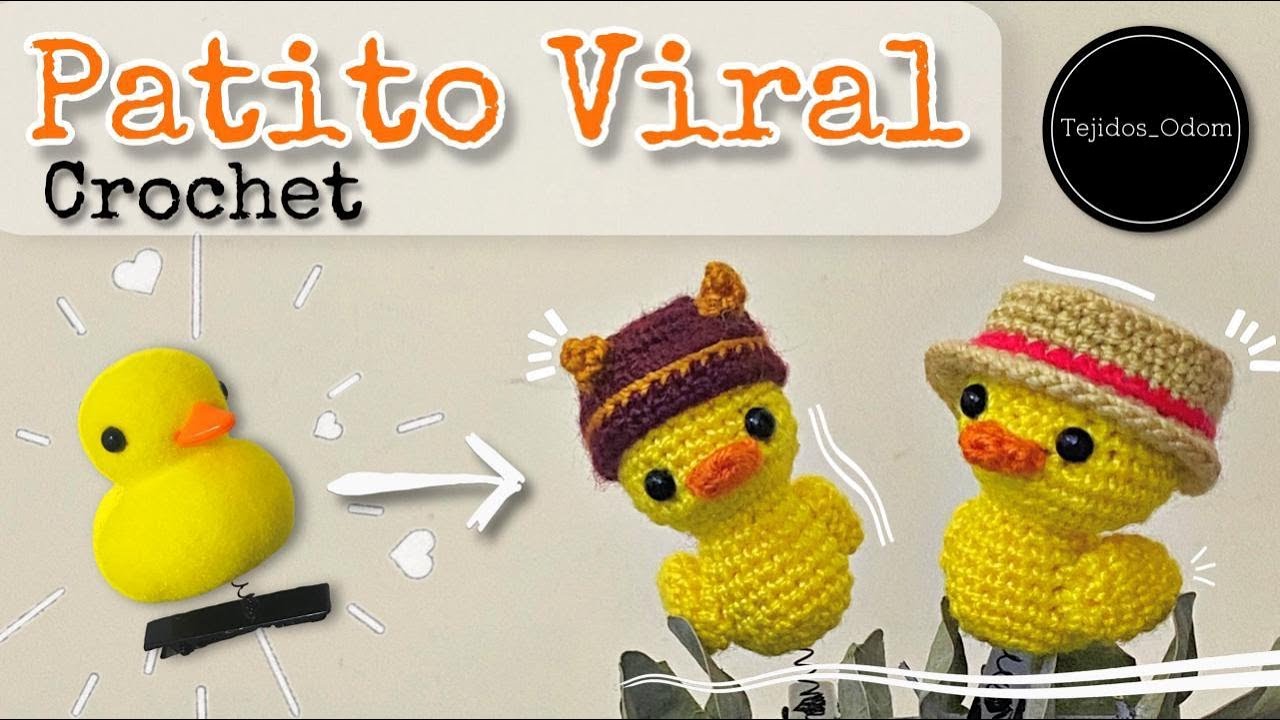 🐤 PATITO  Viral A Crochet,  PATO Tejido Paso A Paso/ Subtitles ENG/ESP 🇺🇸-🇪🇸
