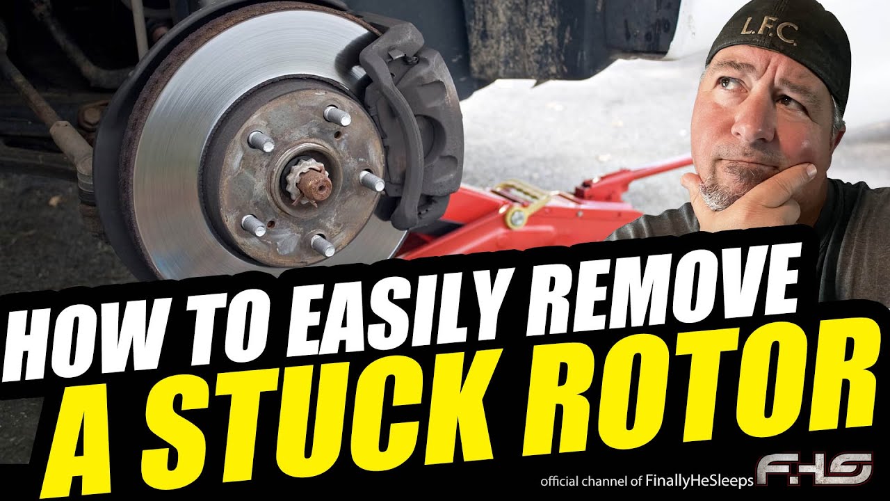 STUCK BRAKE ROTOR? How to Remove - EASIEST METHODS (Seized, Rusted, Frozen)