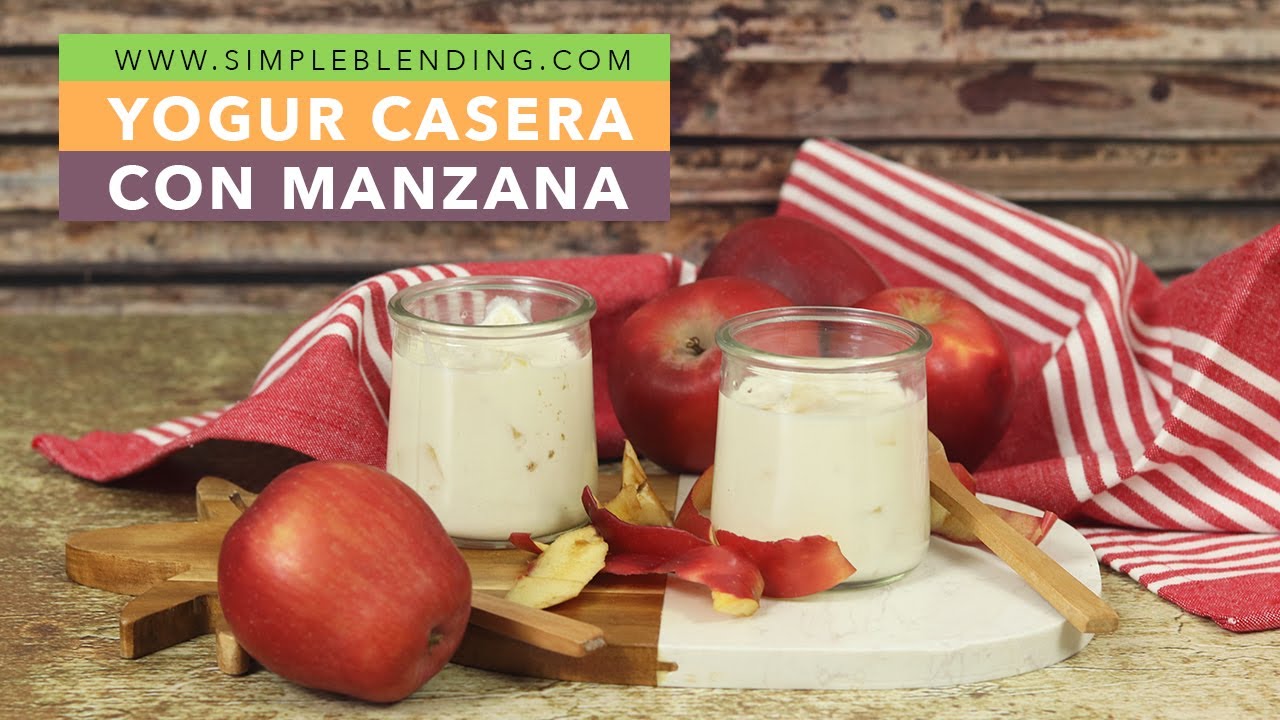 NO TE PIERDAS ESTE YOGUR CON MANZANA ASADA CASERO | Delicioso yogur casero con fruta