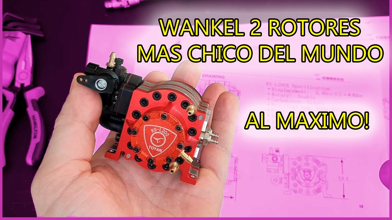 Este es el Wankel Doble Rotor mas CHICO del Mundo y Gira a + 20.000 RPM🤯