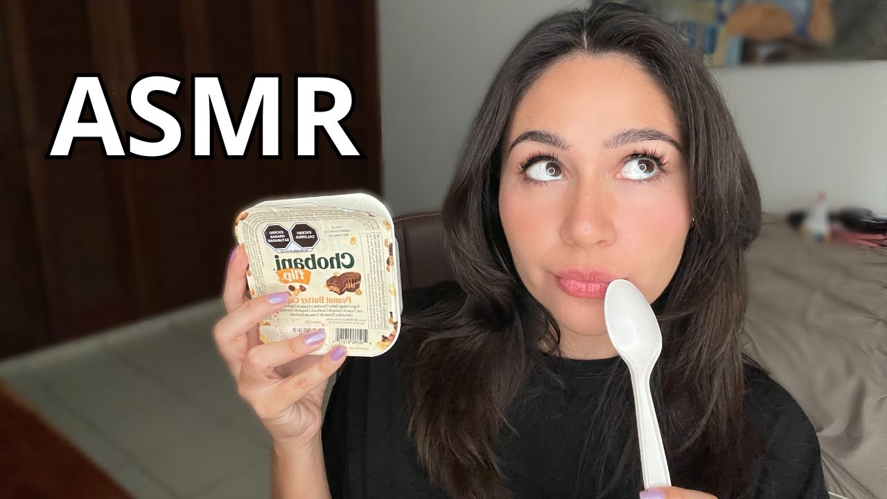 ASMR Comiendo Yogurt - Mouth sounds intensos 🤤