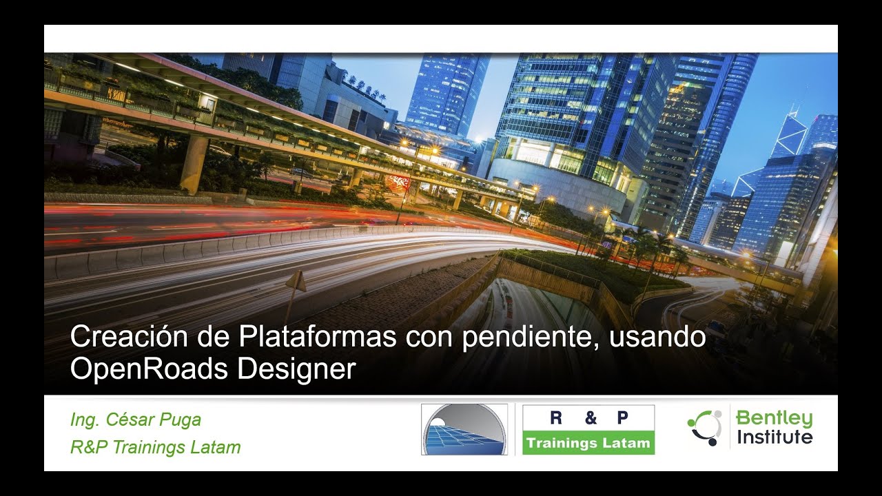 Site pad with slope / Plataforma con pendiente usando OpenRoads Designer