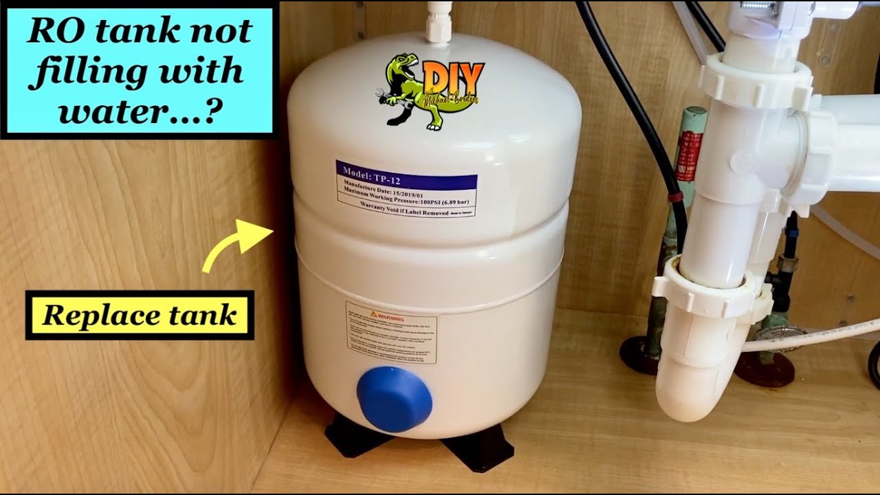 Replace reverse osmosis tank properly & safely - DIY
