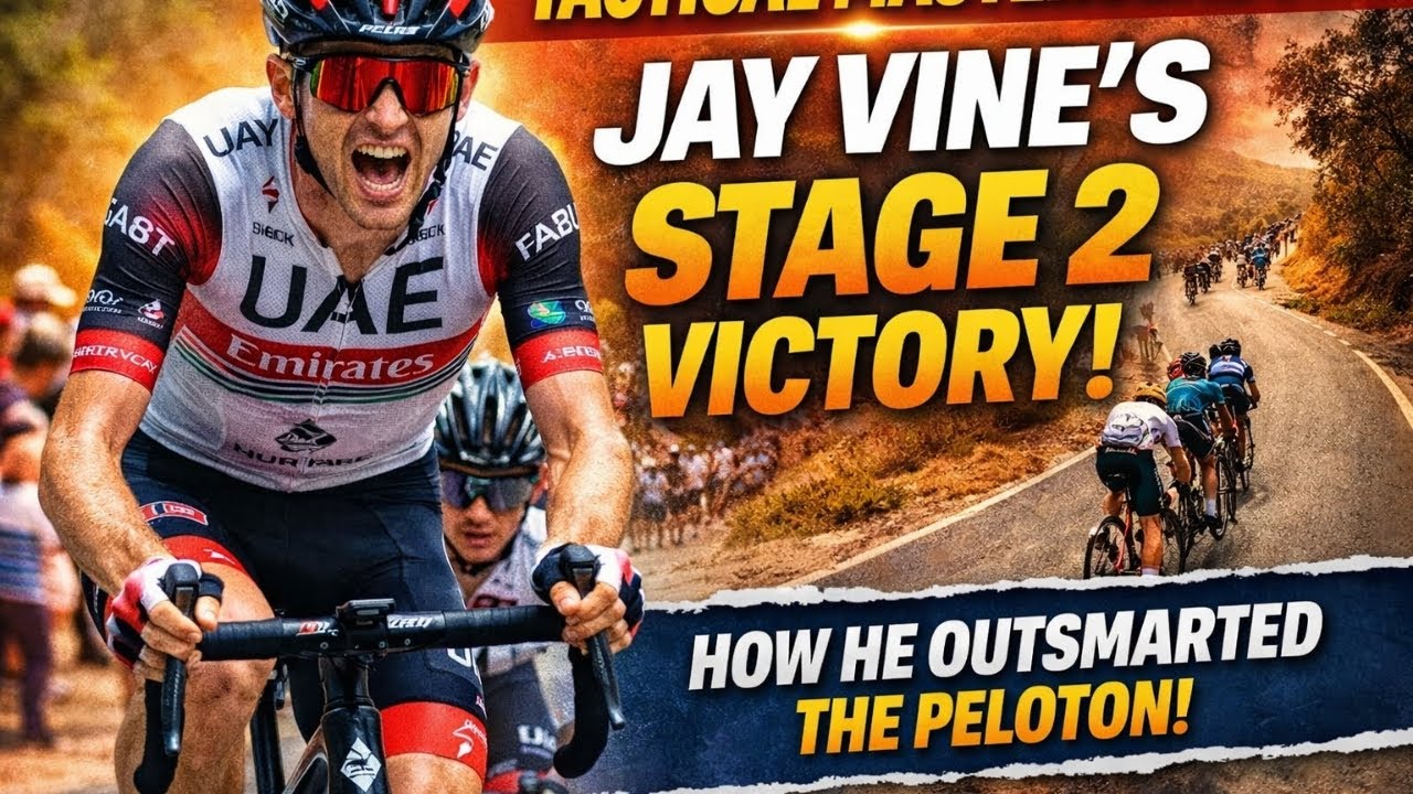 Jay Vine’s Tactical Masterclass | How Patience Won Stage Two at Tour Down Under 2026.