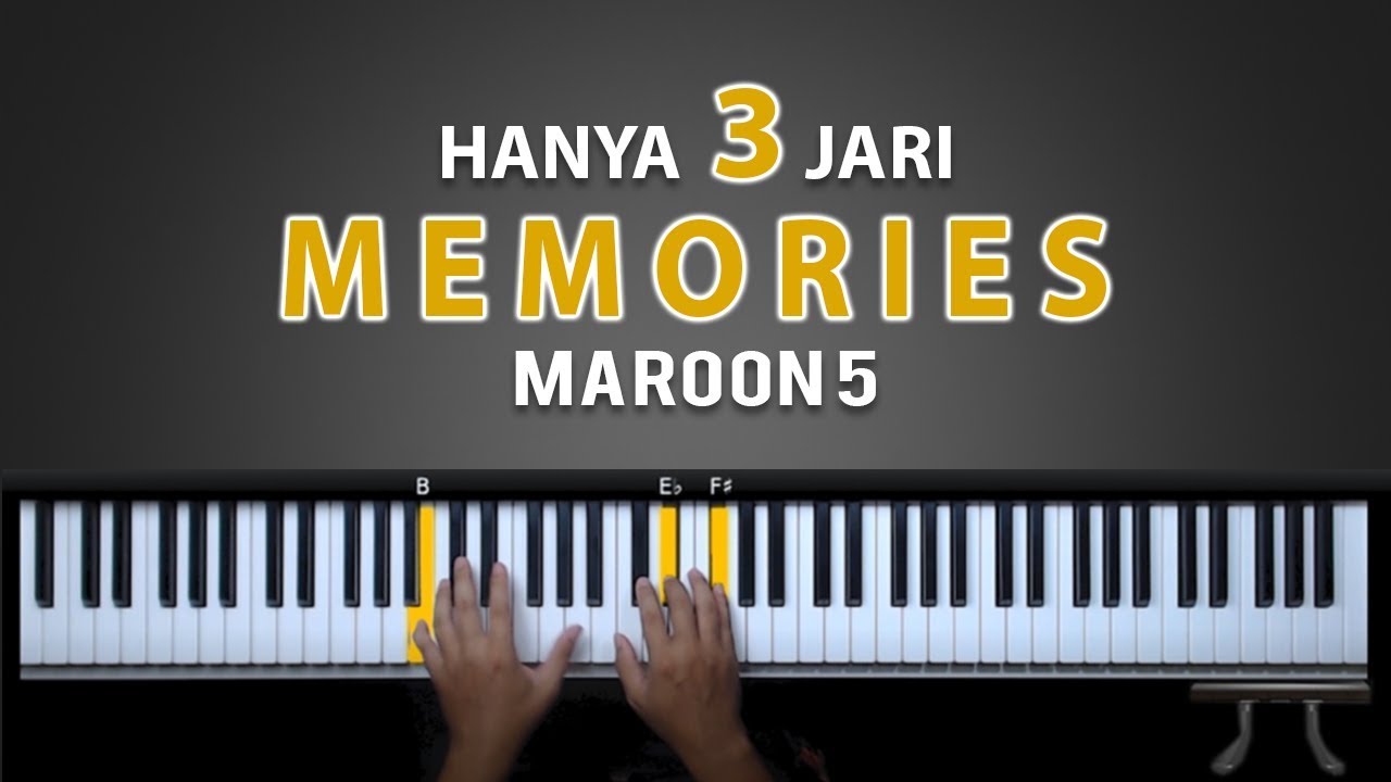 Hanya pake 3 jari belajar lagu Memories | Belajar Piano Keyboard