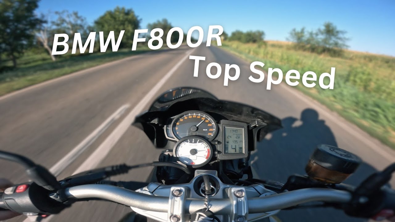 BMW F800R Soundcheck and Top Speed
