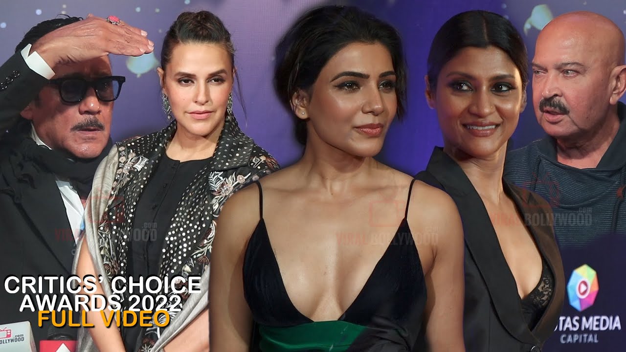 Critics&rsquo; Choice Awards 2022 | UNEDITED | Samantha Ruth Prabhu, Neha Dhupia, Family Man 2 Cast