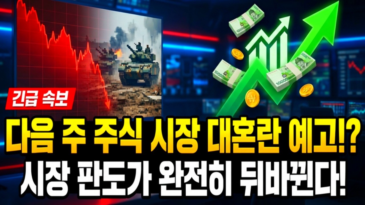 다음주 증시 대혼란!? 3월 23일 주식 시장 전망! 이란 전쟁 vs 주도주 시장 판도 완전히 바뀔것! 월요일 아침 '이 섹터' 돈 엄청 몰릴겁니다 증시 전망 필수시청!