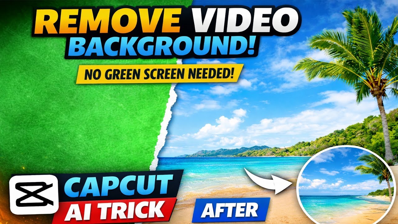 How to Remove Background from Video FREE | CapCut AI Trick