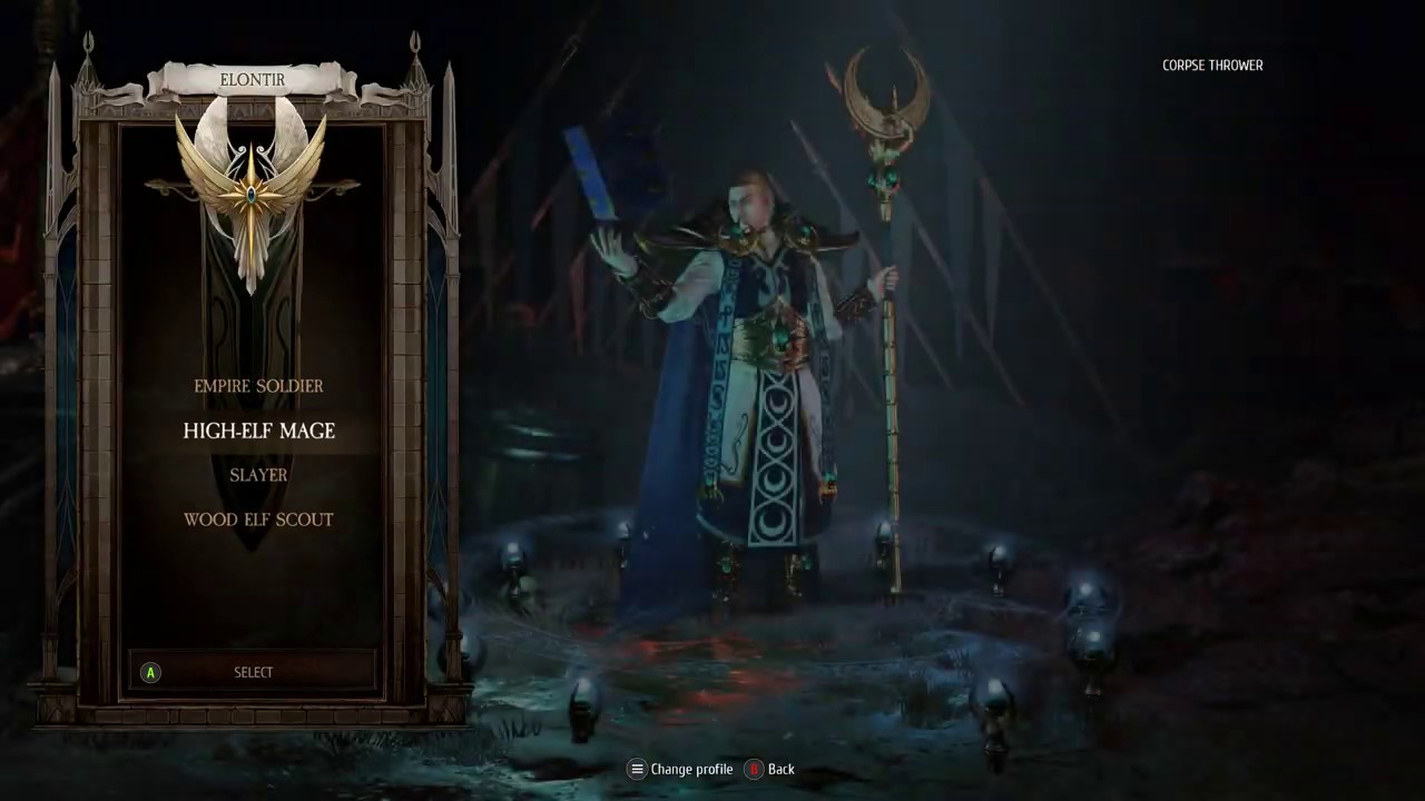 Warhammer: Chaosbane - Empire Soldier, High-Elf Mage, Slayer & Wood Elf Scout Default Info (2019)