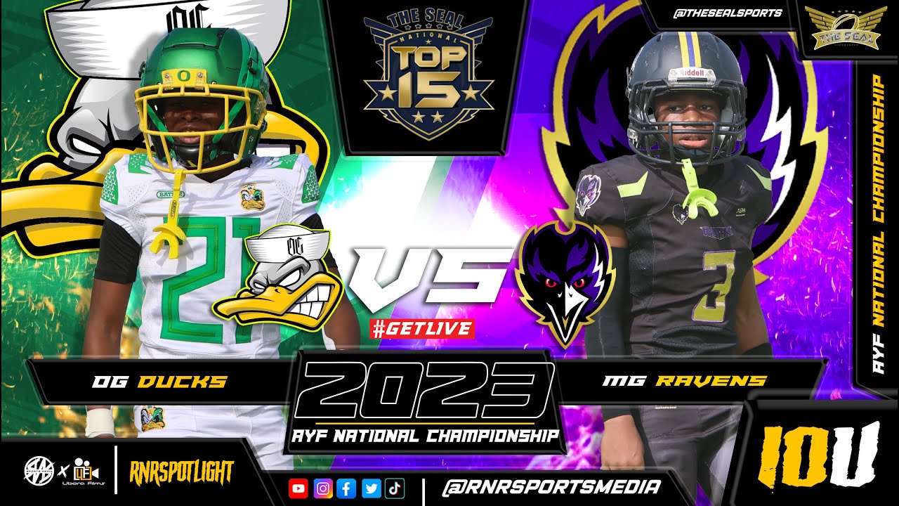 OG Ducks против Miami Gardens Ravens (игра чемпионата AYF 10U National Championship Game 2023) См...