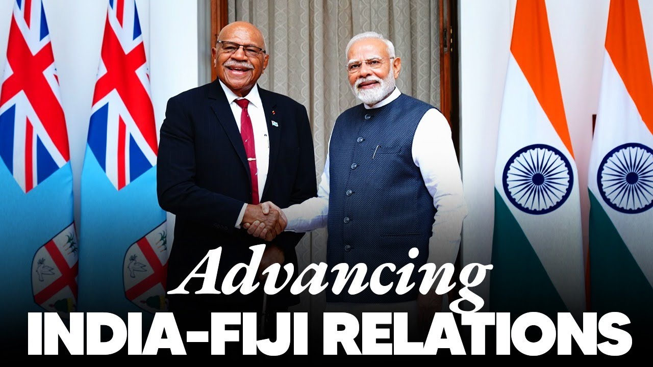 LIVE : PM Sitiveni Rabuka of Fiji meets PM Modi at Hyderabad House, New Delhi