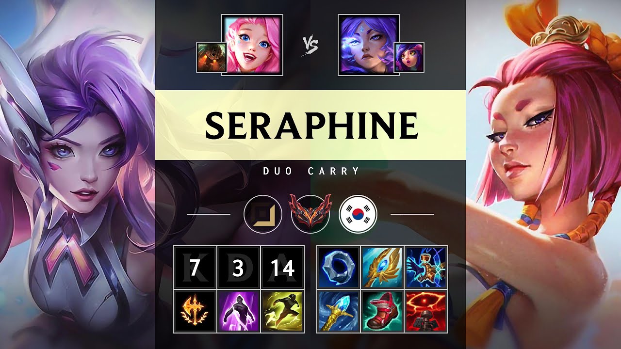 Seraphine Carry vs Yunara - KR Grandmaster Patch 25.18