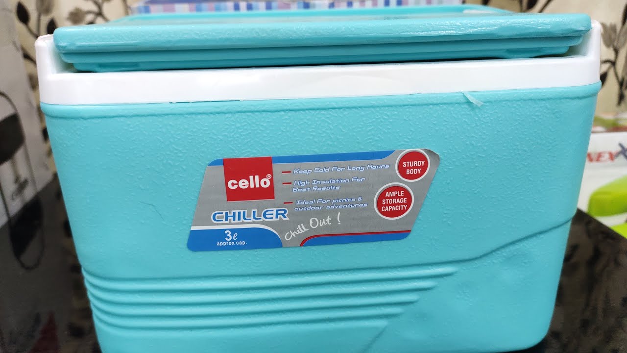 Cello Plastic Chiller Ice Packs, 3 litres, Green