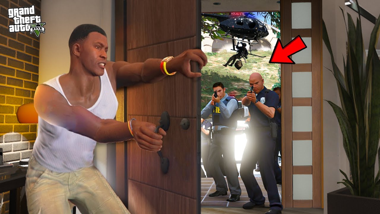 Franklins House Raided By Police in GTA 5 !