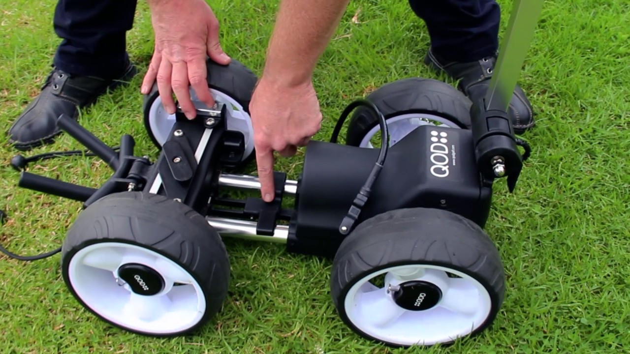 QOD ELECTRIC GOLF CADDY IS EASY TO FOLD
