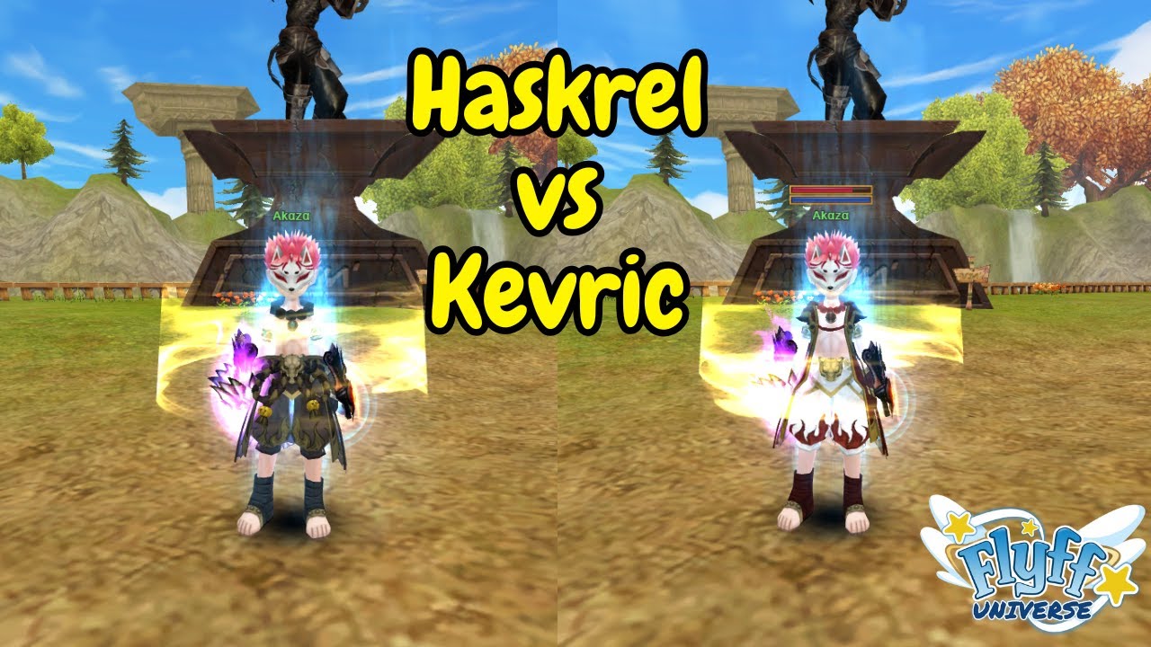 Flyff Universe - Haskrel vs Kevric set (damange comparison)
