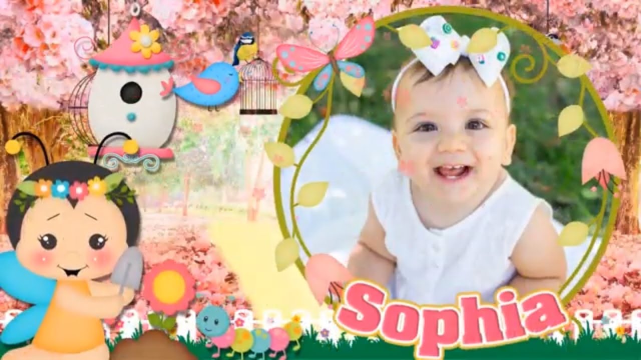 RETROSPECTIVA ANIMADA JARDIM ENCANTADO  - SOPHIA 1 ANINHO